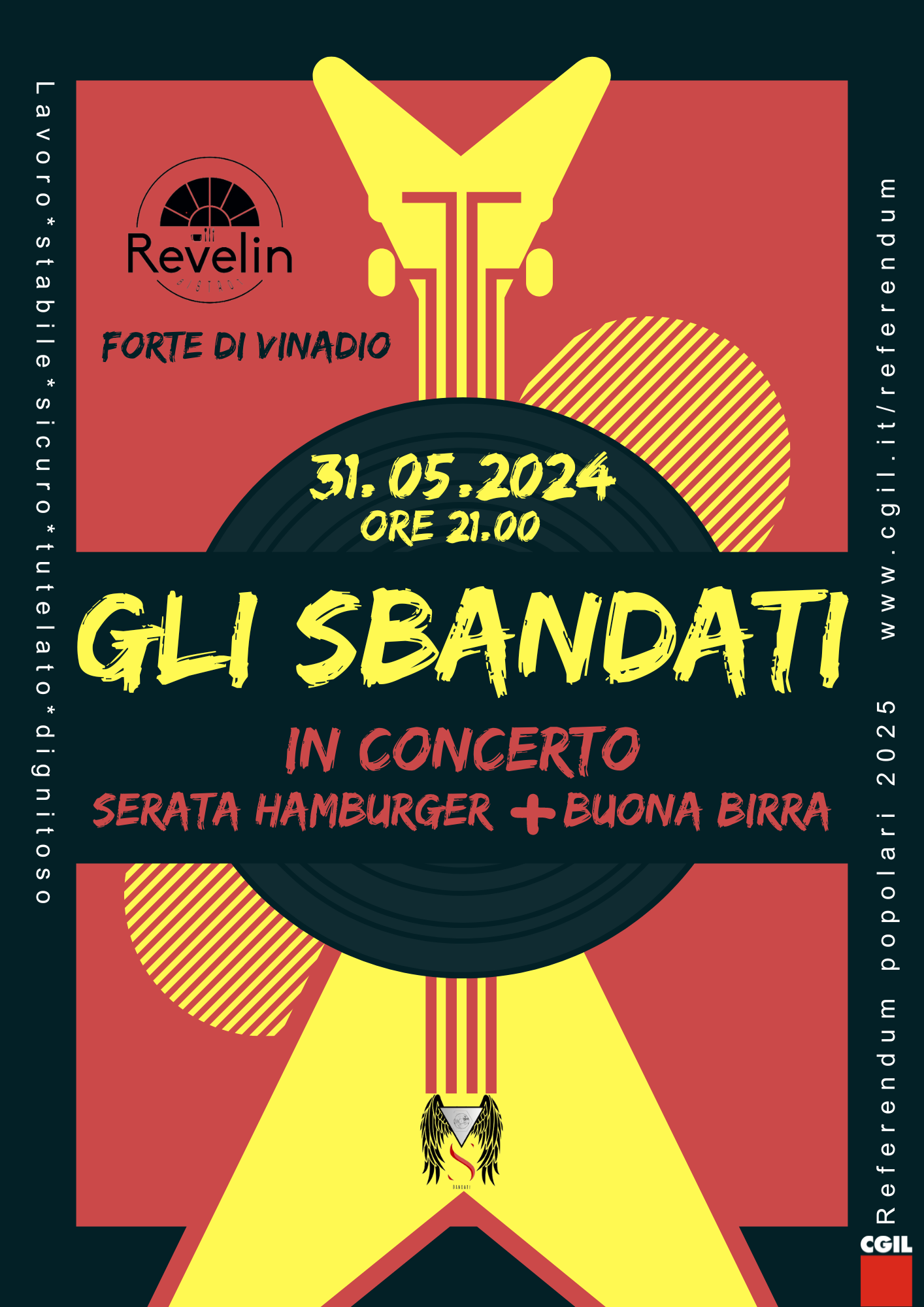 "GLI SBANDATI" IN CONCERTO IL 31 MAGGIO • VINADIO