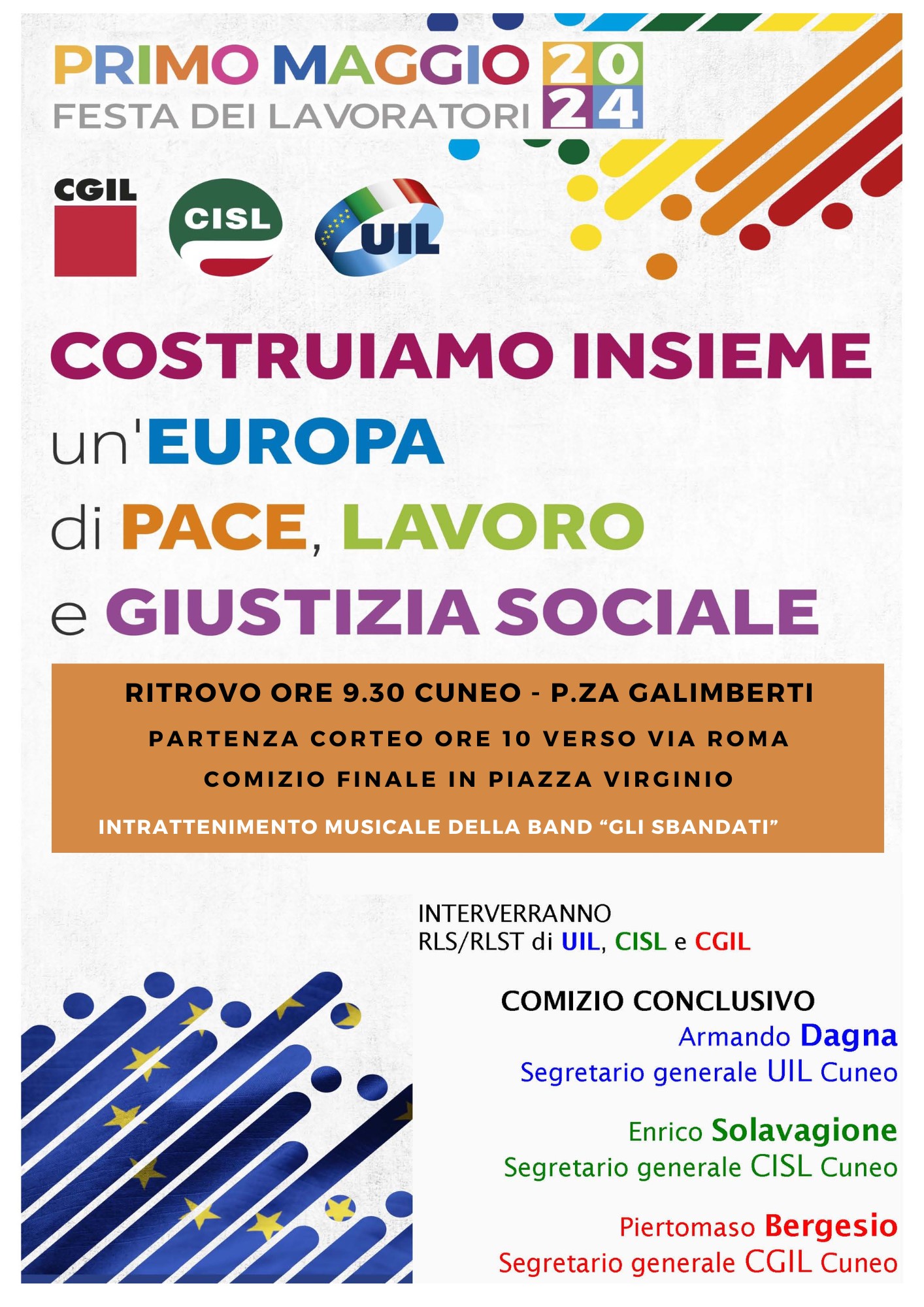 volantino 1 maggio piazza virginio
